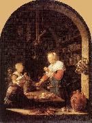 Gerrit Dou The Grocer's Shop painting